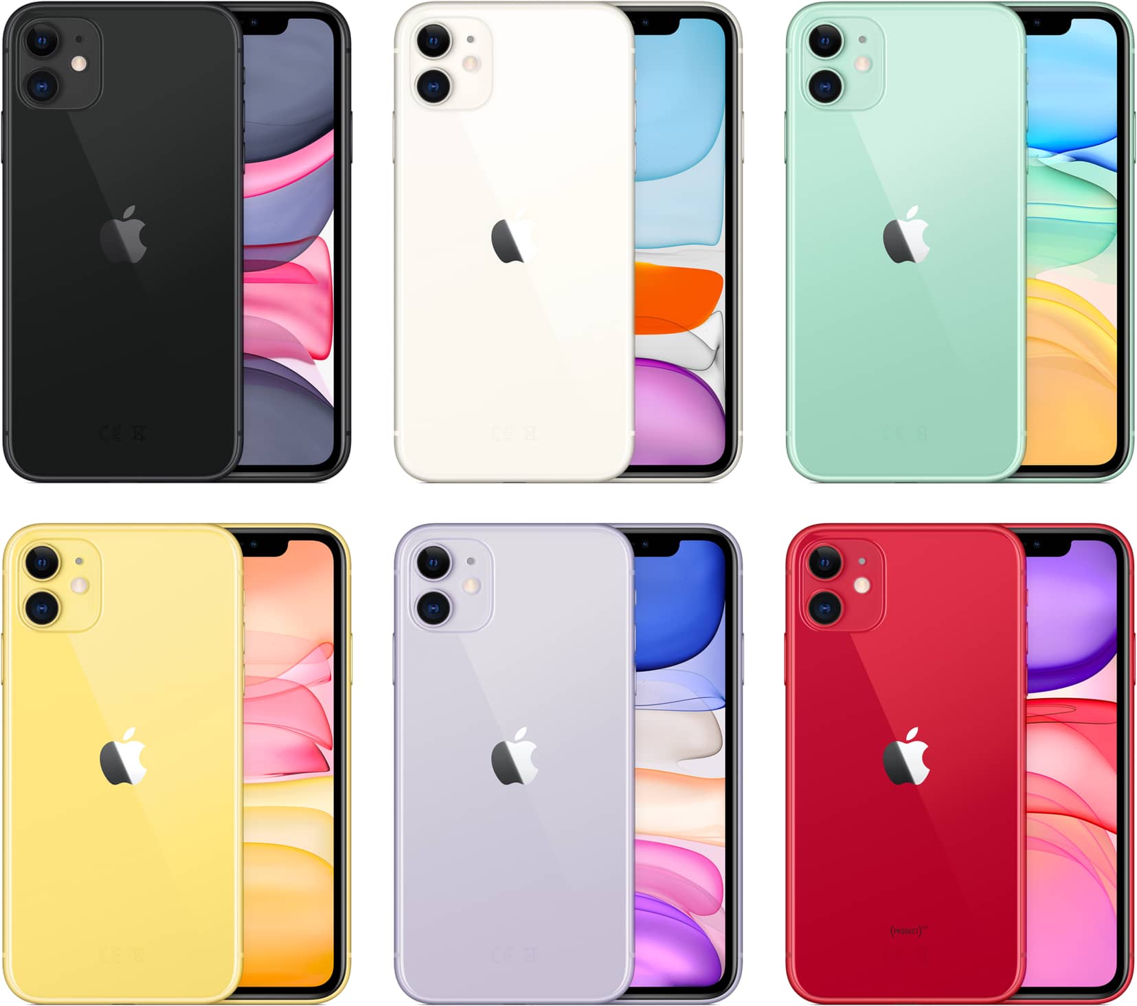 Apple iPhone 11 colours